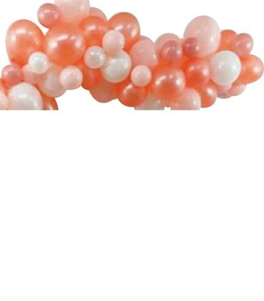 SET FOR ARCH OF 60 BALLOONS ROSE GOLD/ROSEGOLD 60 - ARCHES AND SETS