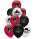 BALLOONS 10 PCS. 12\\" - 30 CM PRINT PIRATES - BALLOONS WITH PRINT