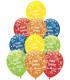 BALOANE 10 BUC. 12\\" - 30 CM PRINT HAPPY BIRTHDAY - BALONI CU PRINT