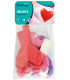 BALOANE 10 BUC. 12\\" - 30 CM INIMI STANDARD MIX - Culori standard