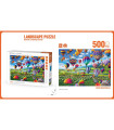 PUZZLE PENTRU COPII 500 DE PIESE PEISAJ CU BALOANE