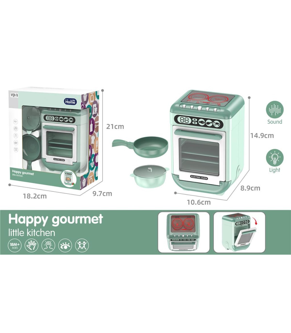 ARAGAZ PENTRU COPII CU O OALĂ ȘI O TIGĂI HAPPY GOURMET - Aparate de uz casnic și de bucătărie