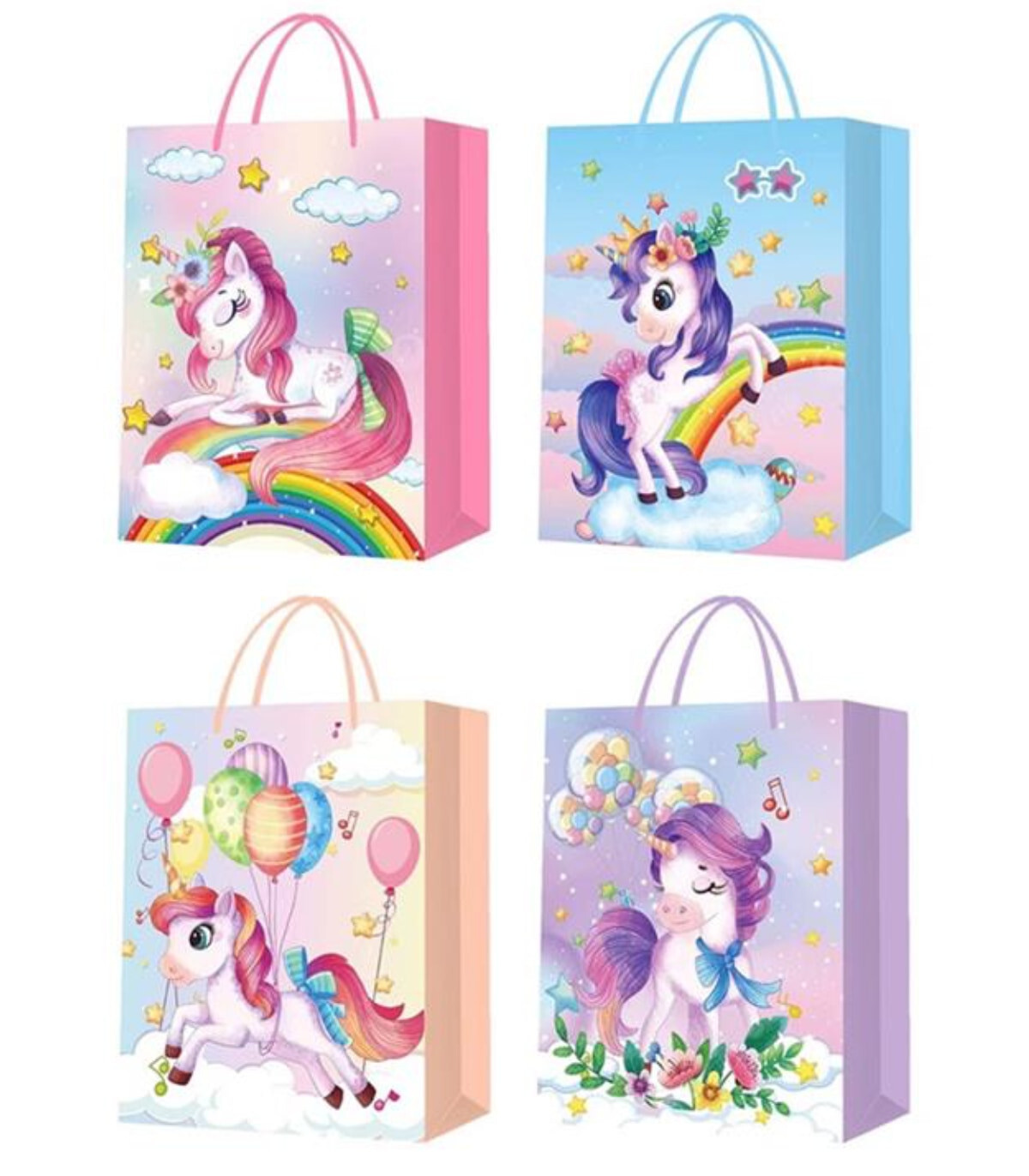 GIFT BAG 3D UNICORN 41.5*30*12 4 TYPES Armtoys