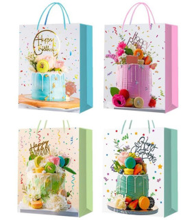 GEANTĂ CADOU HAPPY BIRTHDAY TORT 32*26*10 4 TIPURI Armtoys