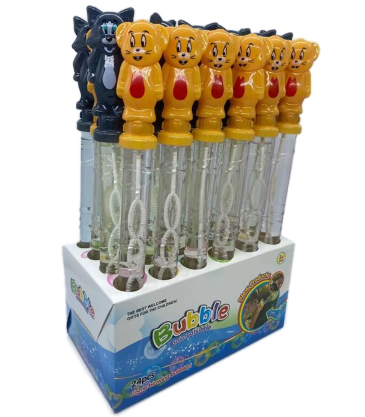 STICK PENTRU BALOANE DE SĂPUN 36 CM TOM ȘI JERRY - BULE DE SĂPUN