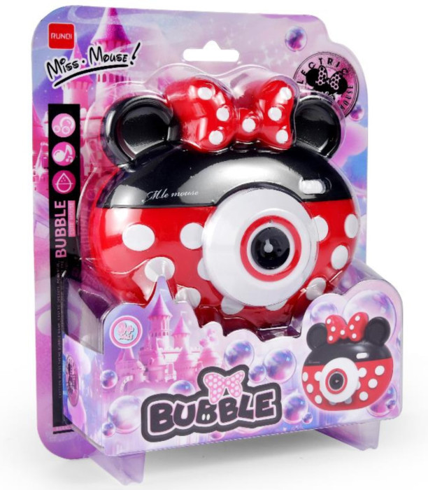 SOAP BUBBLE MACHINE CAMERA MINI MOUSE - SOAP BUBBLES
