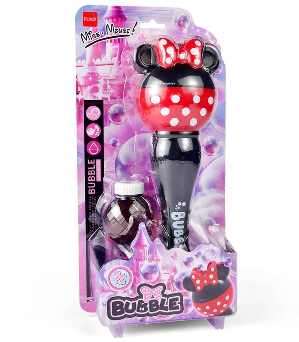 MAȘINĂ PENTRU BALOANE DE SĂPUN MICROFON MINI MOUSE - BULE DE SĂPUN
