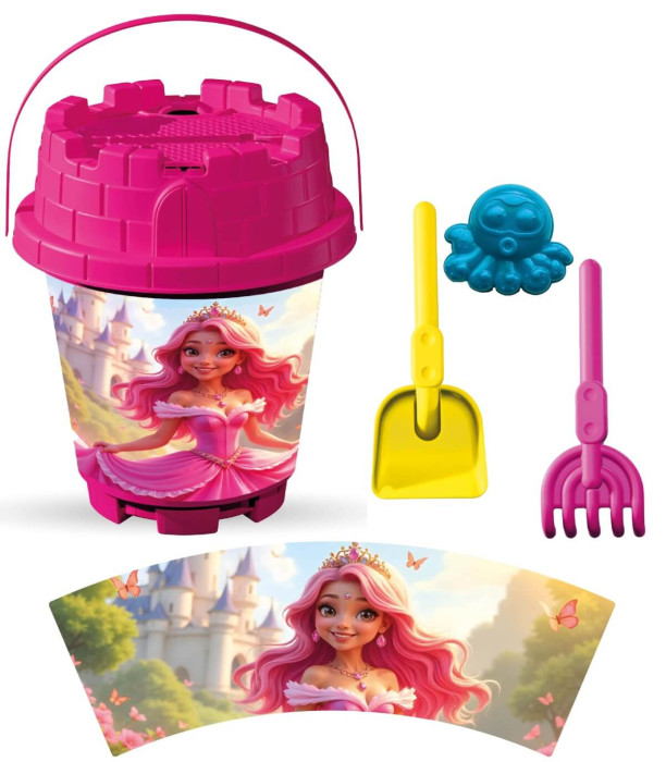 MEDIUM SAND BUCKET 4 PARTS, WITH PICTURES, 8 TYPES - FOR SAND