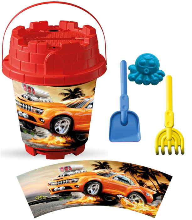 BIG SAND BUCKET 4 PARTS, WITH PICTURES, 8 TYPES - FOR SAND