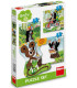 BEBEȘKI PUZZLE 3 BUC. MICA MORMOLICĂ - PUZZLE ȘI CUBURI
