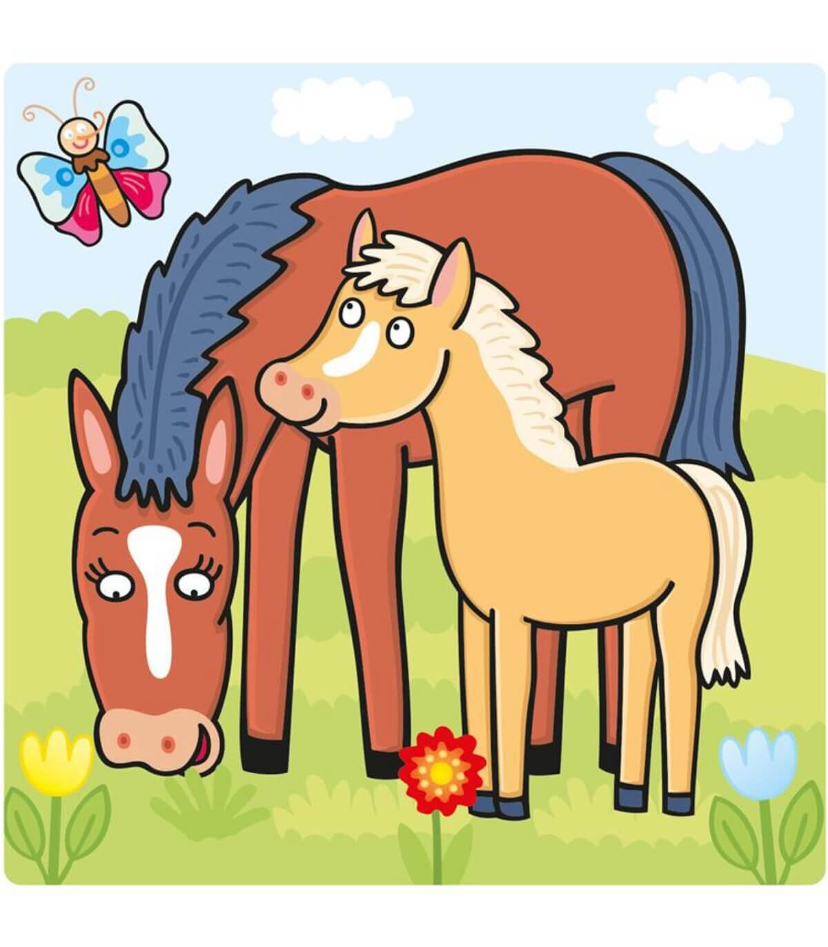 PUZZLE BEBEȘKI 3 BUC. ANIMALE - PUZZLE ȘI CUBURI