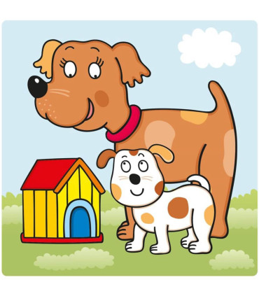 PUZZLE BEBEȘKI 3 BUC. ANIMALE - PUZZLE ȘI CUBURI