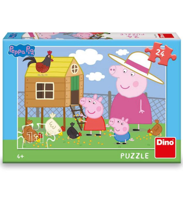 PUZZLE PEPPA PIG: PUI 24 PIESE - PUZZLE ȘI CUBURI