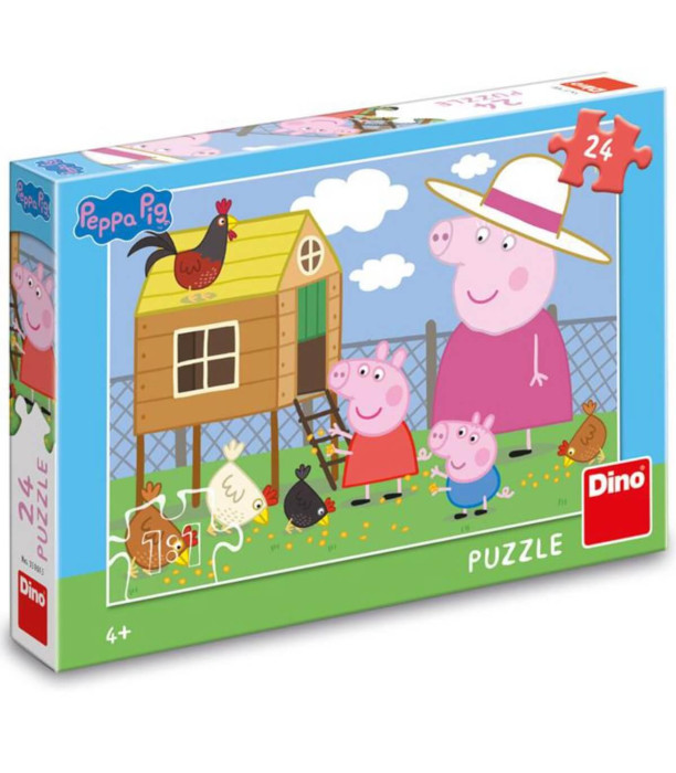 PUZZLE PEPPA PIG: PUI 24 PIESE - PUZZLE ȘI CUBURI