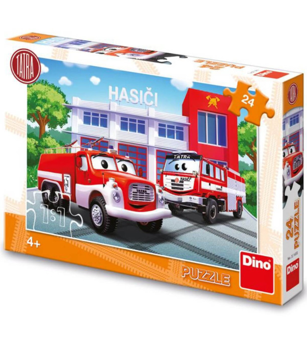 PUZZLE PENTRU COPII MAȘINI DE POMPIER 24 PIESĂ - PUZZLE ȘI CUBURI
