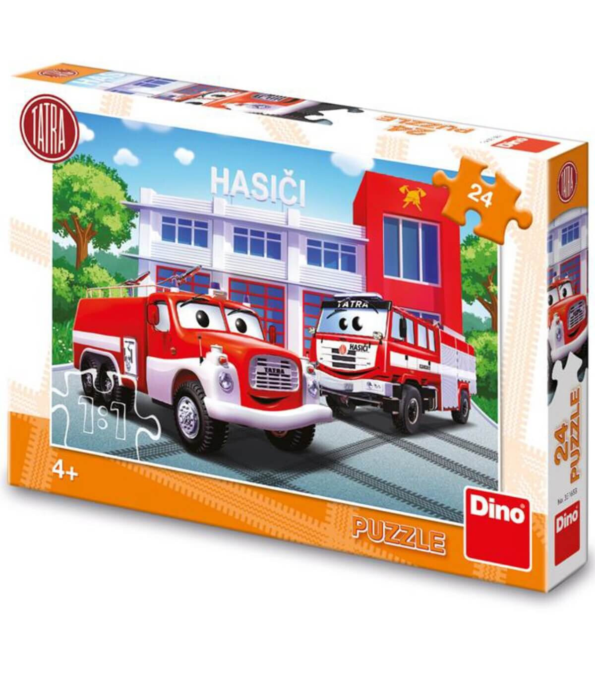 PUZZLE PENTRU COPII MAȘINI DE POMPIER 24 PIESĂ - PUZZLE ȘI CUBURI