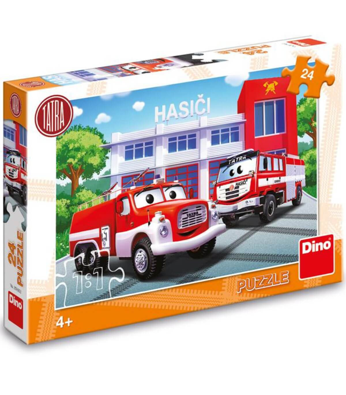 PUZZLE PENTRU COPII MAȘINI DE POMPIER 24 PIESĂ - PUZZLE ȘI CUBURI