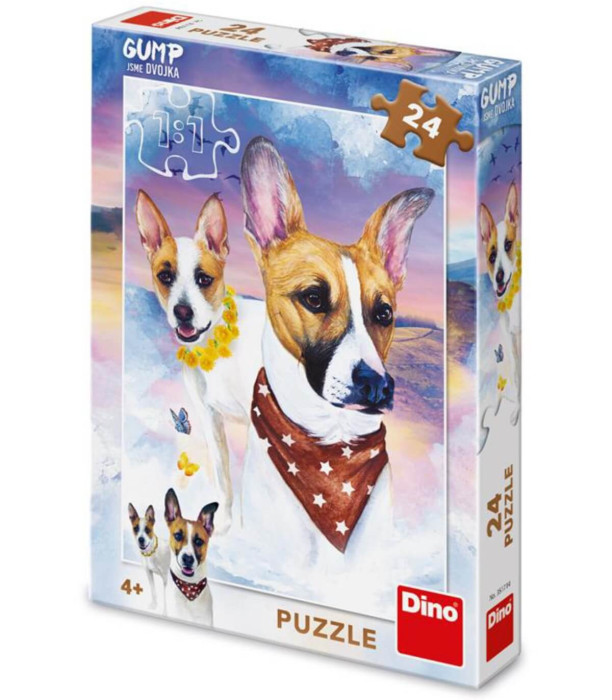 PUZZLE PENTRU COPII CÂINI 24 PIESE - PUZZLE ȘI CUBURI