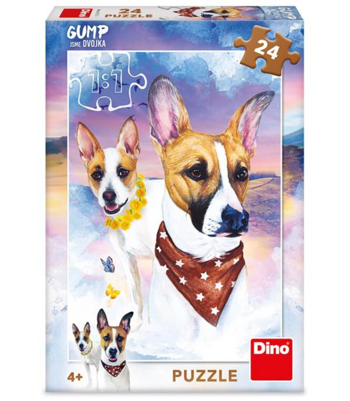 PUZZLE PENTRU COPII CÂINI 24 PIESE - PUZZLE ȘI CUBURI