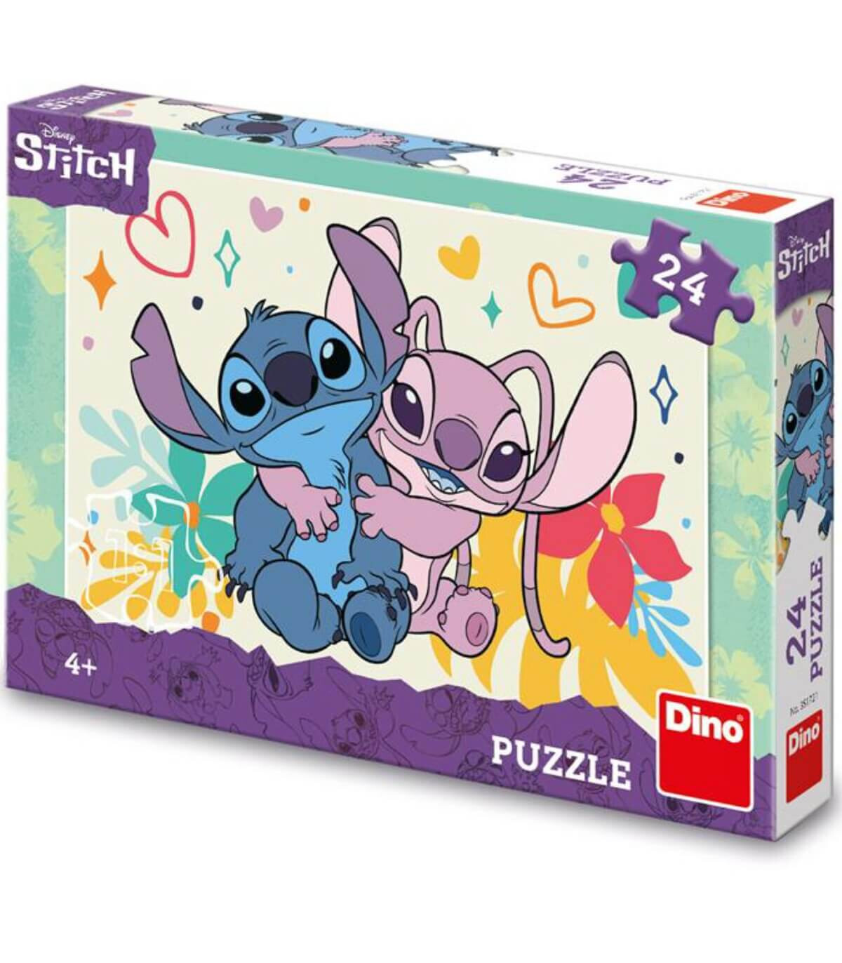 PUZZLE PENTRU COPII STITCH ȘI ANGEL 24 PIESE - PUZZLE ȘI CUBURI