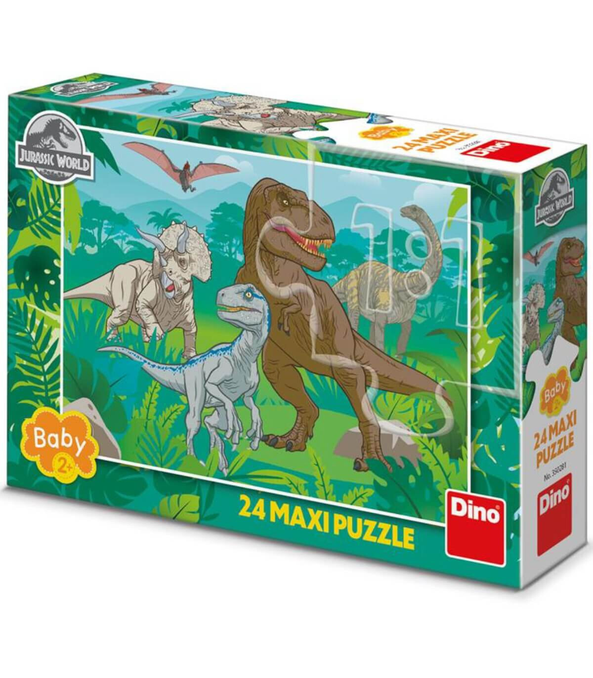 MAXI PUZZLE JURASSIC WORLD 24 PIESE - PUZZLE ȘI CUBURI