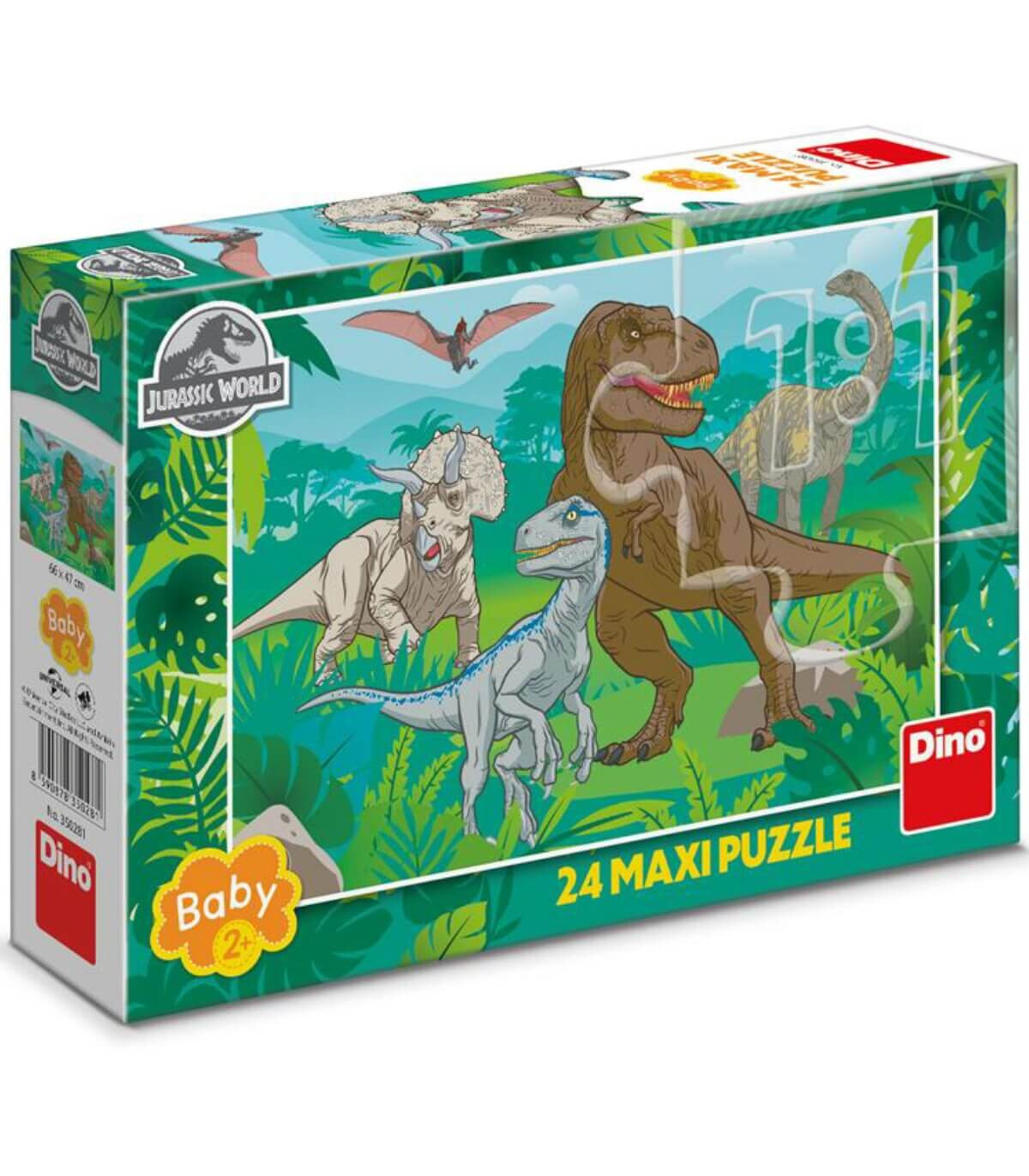 MAXI PUZZLE JURASSIC WORLD 24 PIESE - PUZZLE ȘI CUBURI
