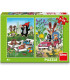 PUZZLE PENTRU COPII THE LITTLE MOLE 2X48 PIESE - PUZZLE ȘI CUBURI