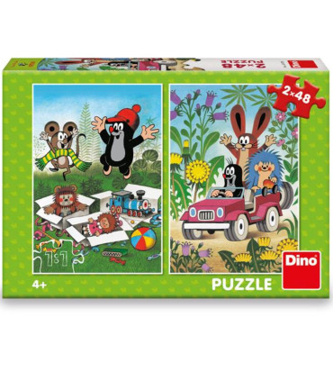 PUZZLE PENTRU COPII THE LITTLE MOLE 2X48 PIESE - PUZZLE ȘI CUBURI