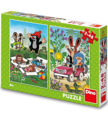 PUZZLE PENTRU COPII THE LITTLE MOLE 2X48 PIESE - PUZZLE ȘI CUBURI