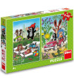 PUZZLE PENTRU COPII THE LITTLE MOLE 2X48 PIESE