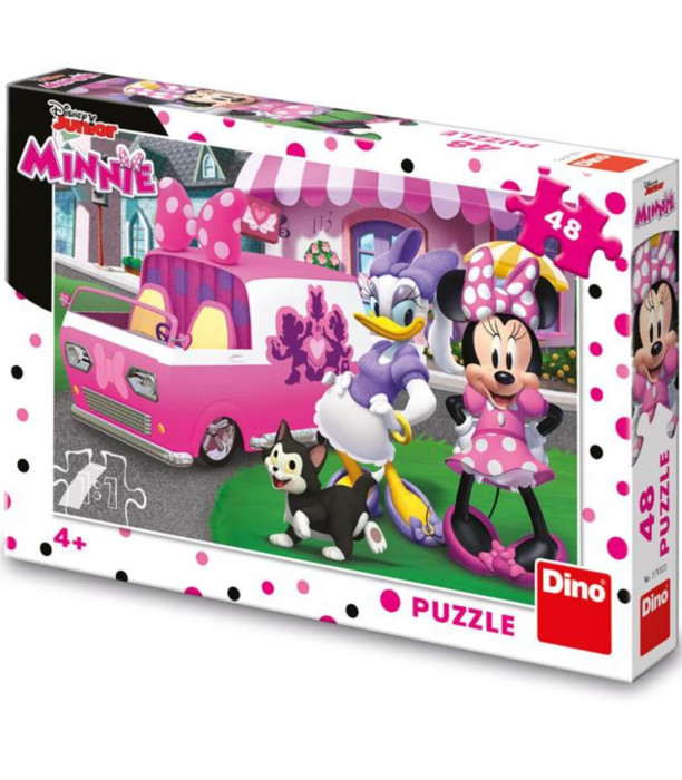 PUZZLE PENTRU COPII MINNIE ȘI DAISY 48 PIESE - PUZZLE ȘI CUBURI