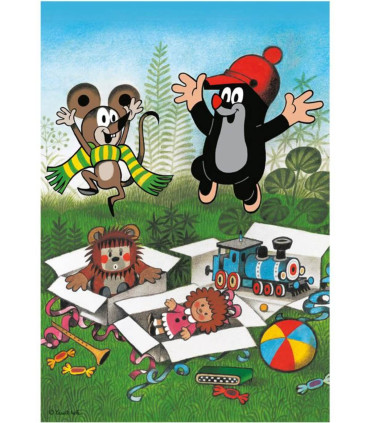 PUZZLE PENTRU COPII THE LITTLE MOLE 2X48 PIESE - PUZZLE ȘI CUBURI