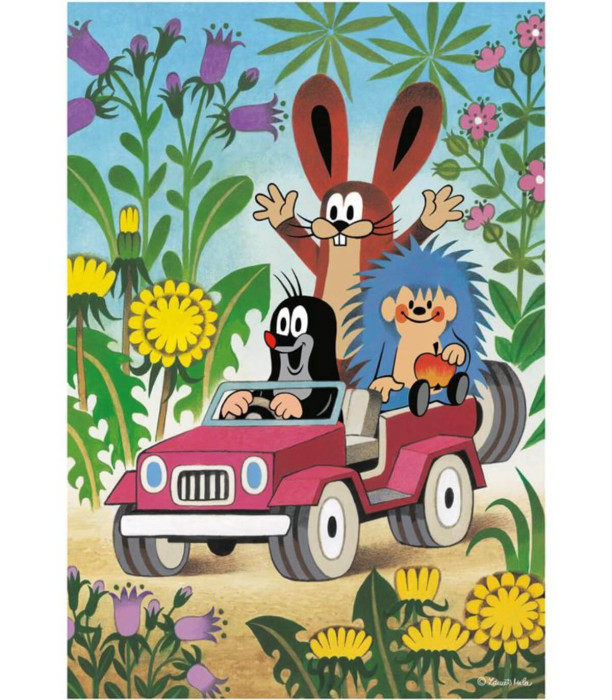 PUZZLE PENTRU COPII THE LITTLE MOLE 2X48 PIESE - PUZZLE ȘI CUBURI