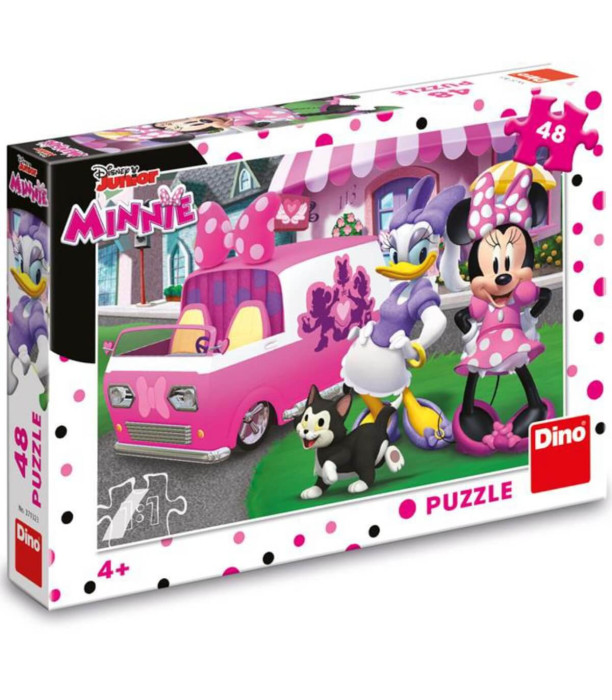 PUZZLE PENTRU COPII MINNIE ȘI DAISY 48 PIESE - PUZZLE ȘI CUBURI
