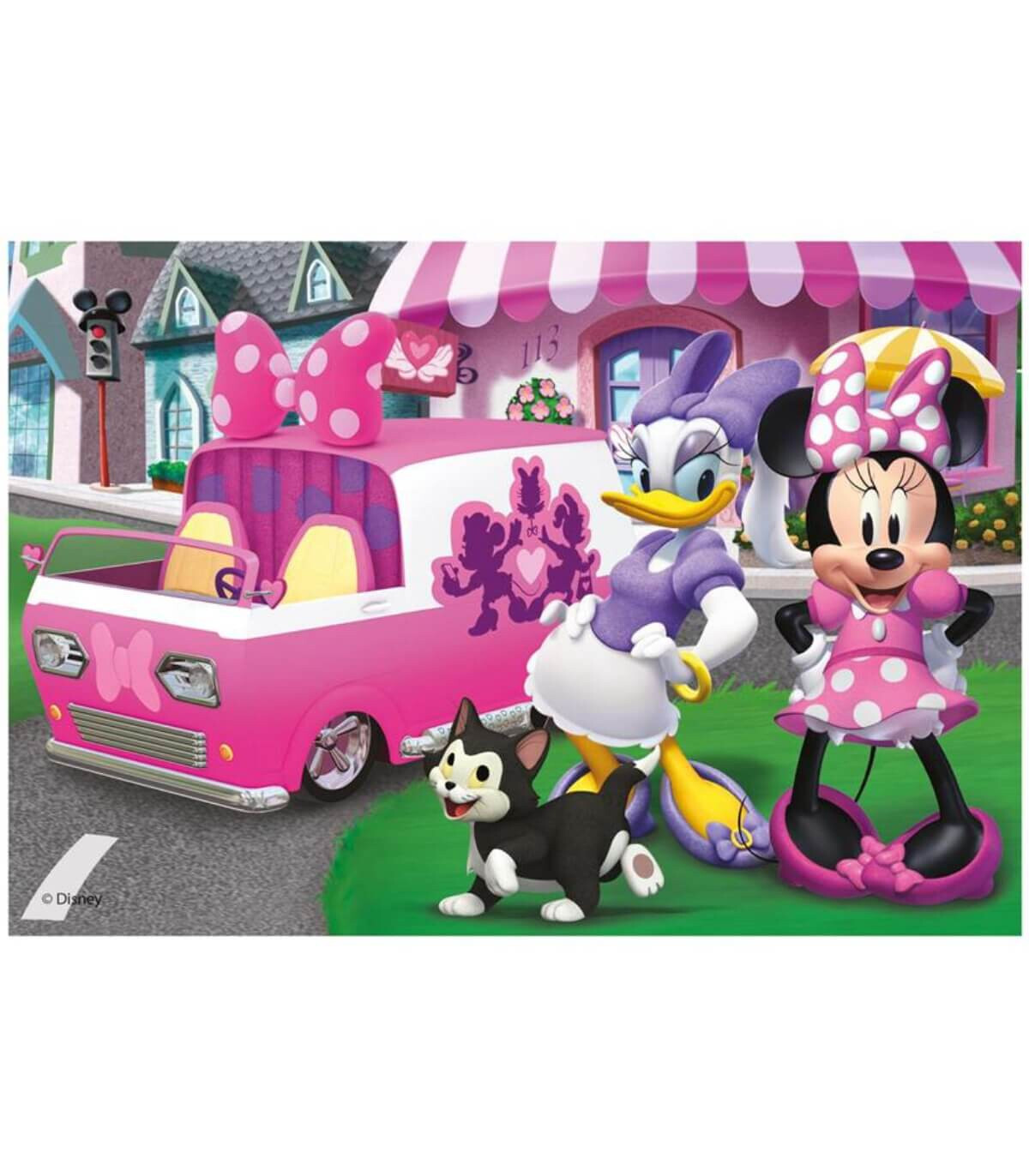 PUZZLE PENTRU COPII MINNIE ȘI DAISY 48 PIESE - PUZZLE ȘI CUBURI