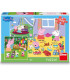 PUZZLE PEPPA PIG: VACANȚĂ 3X55 PIESE - PUZZLE ȘI CUBURI