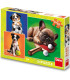 PUZZLE PENTRU COPII CÂINI 3X55 PIESE - PUZZLE ȘI CUBURI