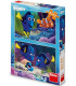PUZZLE PENTRU COPII DORY & NEMO 2X77 PIESE - PUZZLE ȘI CUBURI