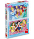 PUZZLE PENTRU COPII PRINȚESE 2X77 PIESE - PUZZLE ȘI CUBURI