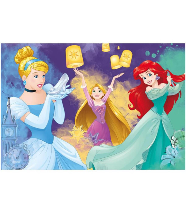 PUZZLE PENTRU COPII PRINȚESE 2X77 PIESE - PUZZLE ȘI CUBURI