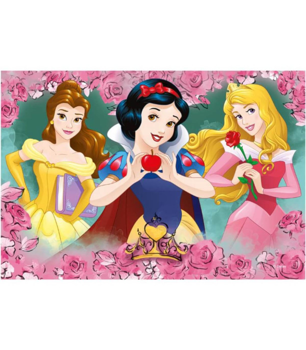 PUZZLE PENTRU COPII PRINȚESE 2X77 PIESE - PUZZLE ȘI CUBURI