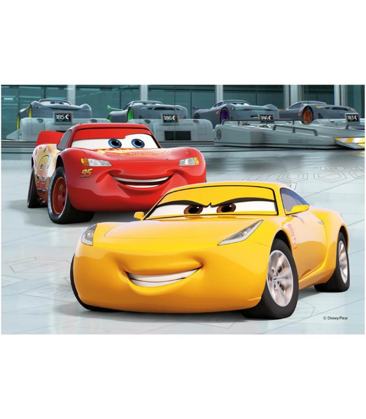 PUZZLE PENTRU COPII CARS: CURSE 2X77 PIESE - PUZZLE ȘI CUBURI