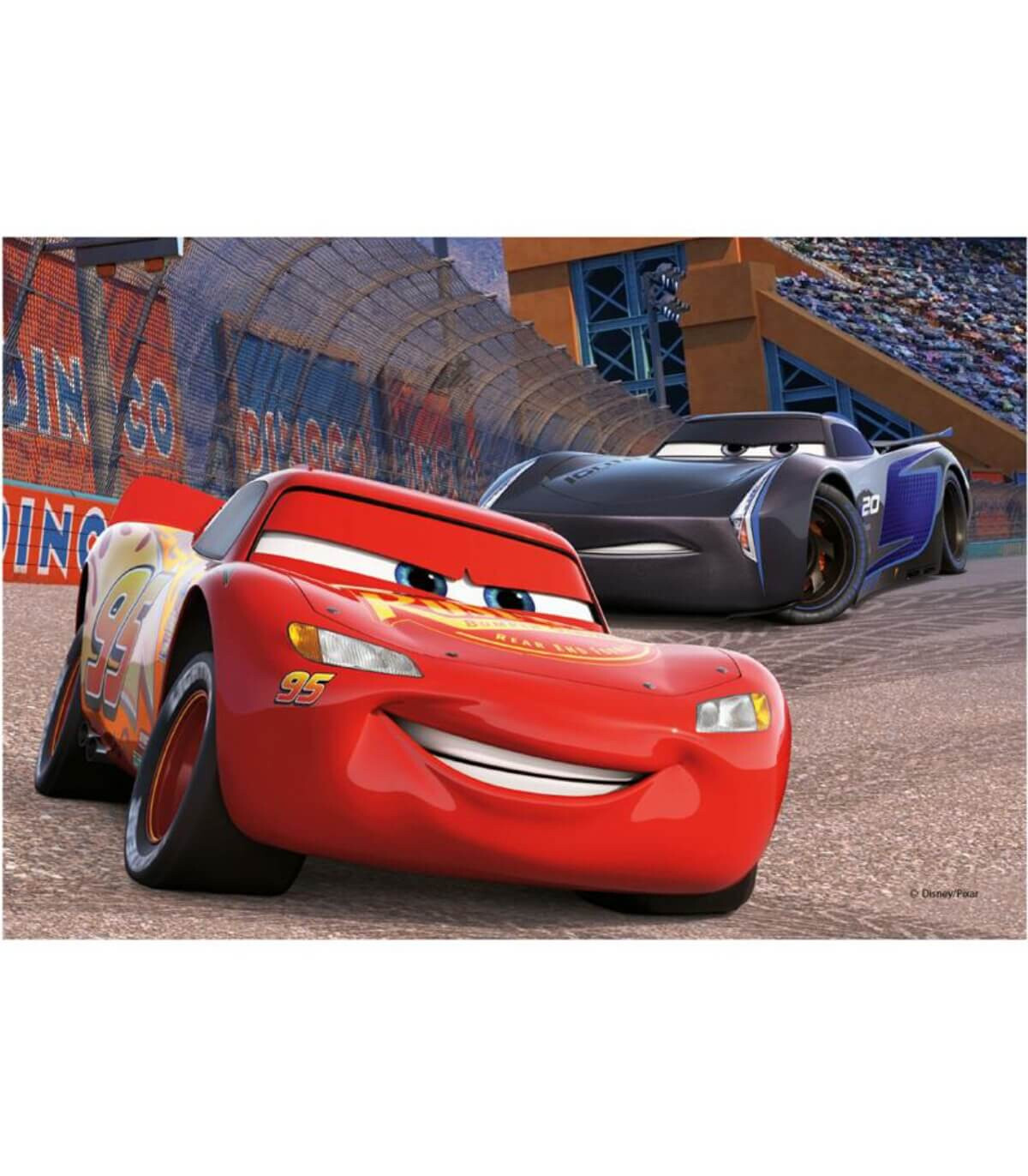 PUZZLE PENTRU COPII CARS: CURSE 2X77 PIESE - PUZZLE ȘI CUBURI