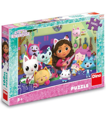 PUZZLE PENTRU COPII GABBY 100 XL PIESE - PUZZLE ȘI CUBURI