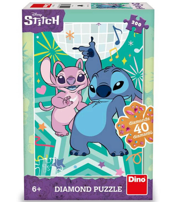 PUZZLE PENTRU COPII STITCH 200 PIESE DIAMANT - PUZZLE ȘI CUBURI