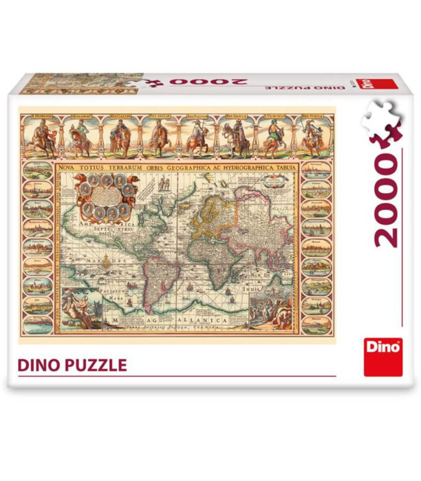 PUZZLE HARTĂ ISTORICĂ A LUMII 2000 PIESE - PUZZLE ȘI CUBURI