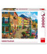 PUZZLE DUPĂ-AMIAZA 2000 PIESE - PUZZLE ȘI CUBURI