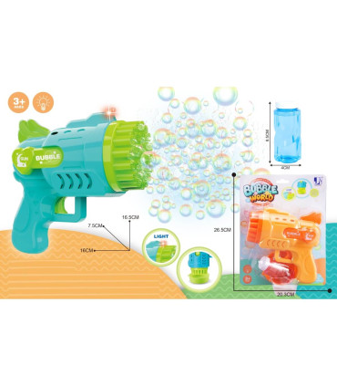 SOAP BUBBLE GUN 29 HOLES 2 COLORS - SOAP BUBBLES