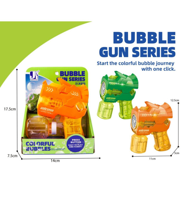 SMALL WATER GUN FOR SOAP BUBBLES WITH 6 HOLES IN OPEN BOX - SOAP BUBBLES