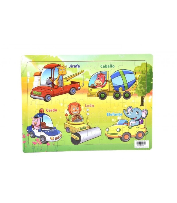 PUZZLE VEHICULE DIN LEMN - PUZZLE ȘI CUBURI